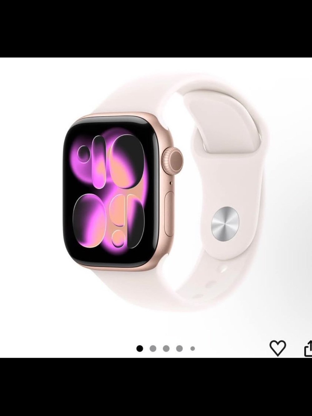 Apple Smartwatch - Rose Gold Case with Cream Sport Band